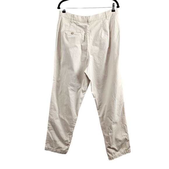 💥Duo Maternity Cotton Stretch Knit Tummy Panel Pull On Beige Denim Pants - Picture 5 of 6